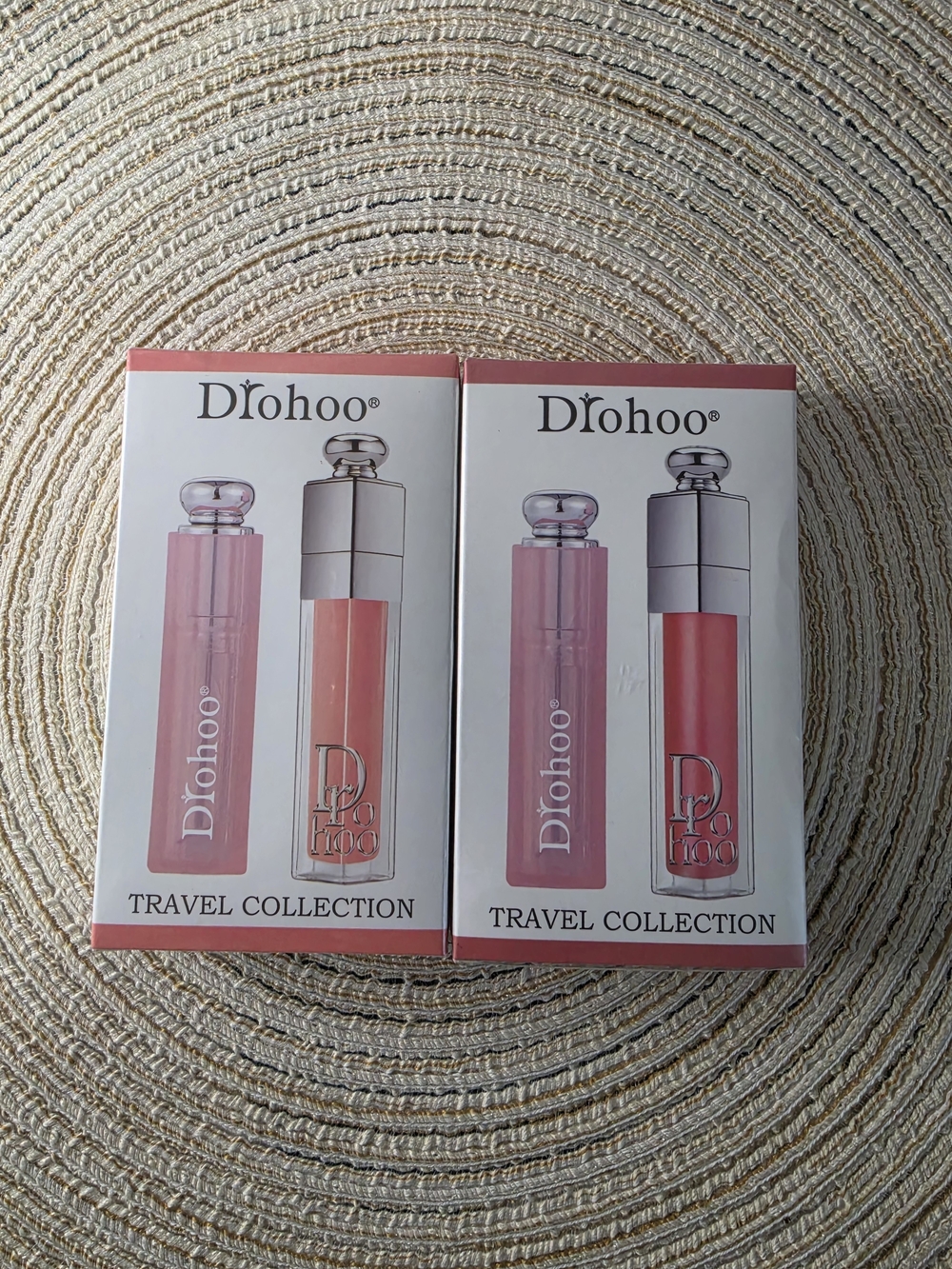 New 2-Pack Drohoo Lip Glow & Lip Oil Travel Collection Bundle